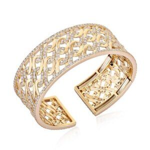 Clean Horizon 14K (or 18k upon request) Yellow Gold Bangle Bracelet